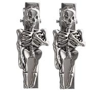 Didiseaon 2 Pz clip movimento teschio forcine per a forma di teschio mollette per scheletro di halloween fermacapelli halloween molletta mollette per di