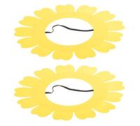 Didiseaon 2 Pz copricapo di girasole fascia solare copricapo girasole per venni berretto divertente Performance e cappuccio per cappello ad alte prestazioni di fiori