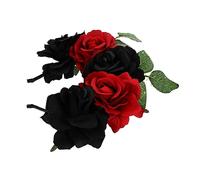 Didiseaon 2 Pz fascia rosa il giorno della fascia del fiore morto copricapo del giorno dei morti coroncina sposa di fiori di halloween cerchio per di fiori di simulazione