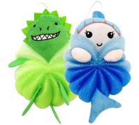Didiseaon 2 Pz Palla Da Bagno Palla Da Bagno Cartone Animato Spugna Da Bagno Piccoli Fare Il Bagno Giocattoli Da Bagno Per Spugne Palloncino Piscina Gel Corpo Polietilene