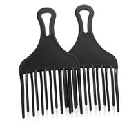 Didiseaon 2 Pz Pettine da parrucchiere pettine rasoio ratto districante per kit lisciante a rastrello a denti larghi accessori per Black