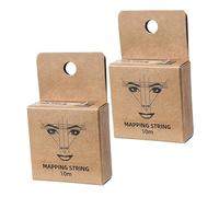 Didiseaon 2 Pz righello per filo da ricamo con a inchiostro matite sopracciglia microblading pennarello sopracciglia forniture per estetista filo per misurare le sopracciglia