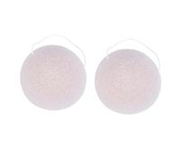 Didiseaon 2 Pz Spugna Konjak Spugne Per Trucco Spugne Per Dipingere Il Viso Pulizia Maschera Corpo Schiumoso Facciale Verde Arrossire Spugna Naturale Piroscafo Bianca