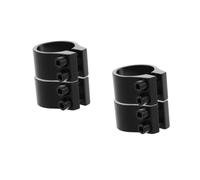 Didiseaon 2 Set Doppio Morsetto Reggisella Bici Nero Sabbiato Morsetto Sedile Bici Con Doppia Vite Per Mountain Bike Stabilità E Sicurezza Migliorate 2 Pezzi*2