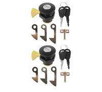 Didiseaon 2 set Serratura Posteriore per Veicoli Elettrici in Lega di Zinco Resistente Lucchetto Compatto per Baule Bagagliaio Blocco Antifurto Completo con Chiavi