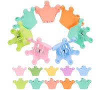 Didiseaon 20 Pezzi accessori per con clip in tinta unita che fa i primi passi fermagli per piccoli mini barrette hair clip fermagli per decorativi resina