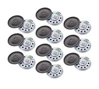 Didiseaon 20 Pezzi Altoparlante Rotondo Ultrasottile Cavi 8 Ohm 0,5 30mm | Magnete Interno, Audio a Medie Nitido, Montaggio in Spazi Ridotti, Ricambio di Comunicazione