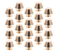 Didiseaon 20 Pezzi Borchie a Punta per Borse Fai da Te in Lega di Zinco 12mm Colore Oro Chiaro, Rivetti per Piedini Fondo Borsa, Accessori Artigianali Resistenti per Decorazione Borse