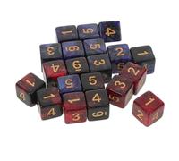 Didiseaon 20 Pezzi Dadi da Gioco da Tavolo Facce in Acrilico Resistente Dadi Numerati Multicolore per Rpg Party e Giochi Strategici Accessori Essenziali per Tutte le Età