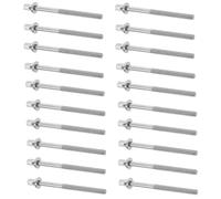 Didiseaon 20 pezzi di accessori per tamburi: tiranti per tamburi - viti in acciaio inossidabile M5 x 60 mm, parte di ricambio per strumento a percussione