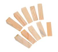 Didiseaon 20 Pezzi Fermaporta Antiscivolo in Legno Massello Cunei Triangolari 10X4X4 CM per Porte Pesanti Blocchi Multifunzione per Porte e Finestre Supporto Stabile per Casa e Ufficio