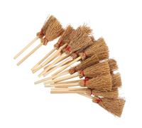 Didiseaon 20 Pezzi Mini Scopa Strega Spighe Artificiali per Costume Halloween Accessorio Feste Magiche e Casa delle Bambole