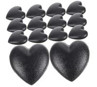 Didiseaon 20 Pezzi Paraorecchie a Forma Di Cuore Occhiali Grip Per Dietro L'orecchio Tappi Per Occhiali Fermo Per Gli Occhiali Presa Per Occhiali Impugnatura Per Occhiali Gel Di Silice Black