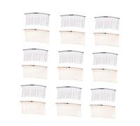 Didiseaon 20 Pezzi Pettini Per a Denti Pettini Per D'oro Filo Per Da Sposa Pettine Per Con Denti Di Strass Laterali Per