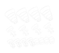 Didiseaon 20 Pezzi Reti in Plastica Riutilizzabili per Botti Infusione da 50ml a 500ml Copertura Stabilizzante Bianco per Uso Ospedaliero e Clinico