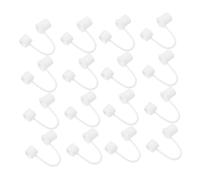 Didiseaon 20 Pezzi Silicone Straw Covers Caps Reusable Soft Straw End Plugs For Tumblers Travel Picnic Home Use Dishwasher Safe