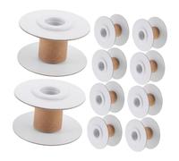 Didiseaon 20 Pezzi Spole Ricambio Cucito e Ricamo Avvolgitori Vuoti Piccoli per Fili da Cucire e Tessitura Organizzatore Nastro e Spolette Smontabili Resistenti per attività Creative e Te