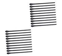 Didiseaon 20 Pz protettore del tempio cuscino braccio occhiali ganci per le orecchie per occhiali fermaocchiali copri-asta per occhiali cuscinetti auricolari per occhiali plastica Black