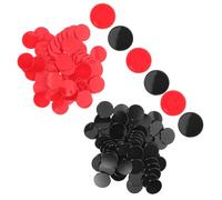 Didiseaon 200 Pezzi Fiches da Gioco in Plastica da 19mm, Gettoni Rotondi per Bingo e Strumenti di Apprendimento Matematico in Aula, Accessori per Giochi da Tavolo