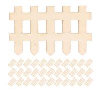 Didiseaon 200 Pezzi Miniature Recinzione in Legno per Giardino Fatato Fai da Te Micro Paesaggio con Pannelli Facili da Montare Decorazione Orto Bonsai Terrario Bambole