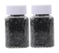 Didiseaon 2000 Pezzi Anello di estensione per senza crisi di silicone per il cofano per notturne al silicone estensioni dei di silice Nero