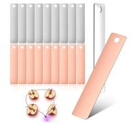 Didiseaon 20pcs Puro Rame Anodo di Zinco Foglio Set Per Galvanotecnica Esperimenti Scientifici Fai Da Te Frutta Batteria Scuola Pro