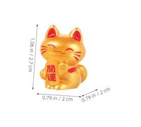 Didiseaon 20pezzi Mini Statuetta in Resina Per Bonsai Terrari Micro Landscape Decorazione Forma Gatto in Miniatura Per Soggiorno o Ufficio Simbolo Ricchezza e Felicità
