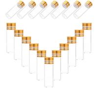Didiseaon 24 Barattoli di Vetro Trasparente da 4 Ml con Coperchio Mini Fiale per Campioni di Oli Essenziali Contenitori Ermetici per Profumi da Viaggio ed Esposizione