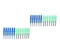 Didiseaon 24 Pezzi Cocche per Frecce LED per Arco, Adatte ad Asta 6,2 MM | Abs, Tracciamento Continuo Oltre 48 Ore, per Tiro al Bersaglio e Bassa Luce, Batterie Incluse