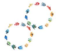 Didiseaon 24 Pezzi Mini Figure di Pesci Tropicali in Plastica per Acquari Ornamenti Decorativi Marini Resistenti e senza Manutenzione Decorazioni Creative per Acquari e Ambienti Domestici