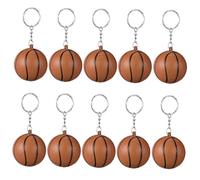 Didiseaon 24 pezzi Portachiavi Mini Pallacanestro in PU Flessibile e Portachiavi Sportivo Tema Basket per Bomboniere Gadget Festa Compleanno e Decorazioni Party