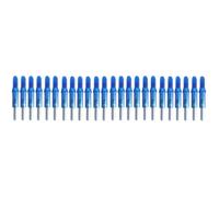 Didiseaon 24 Pezzi Punte Freccia LED Luminosa per Arco, Adatta a Asta 6,2 | ABS Blu, Batterie Incluse, Luce Continua Oltre 48 Ore, per Tiro Notturno e Pratica