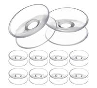 Didiseaon 24 Ventose Bifacciali in Pvc Trasparente Ø30 Mm, Doppia Ventosa per Pareti, Vetro e Porte, Supporti Adesivi Riutilizzabili per Organizzazione Bagno e Cucina, Set 24 Pezzi