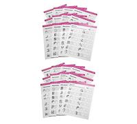 Didiseaon 24fogli Schede Allenamento Nail Art Manicure Per Principianti Set Per Disegni Unghie Per Tecniche Nail Art e Creazione Stili Unici