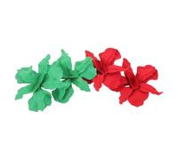 Didiseaon 2paia Orecchini Forma di Fiore Pendenti per Donna in Lega di Zinco Orecchini Forma di Fiore Rossi Smalto da Spiaggia Bottone di Petalo di Floreali di Importante