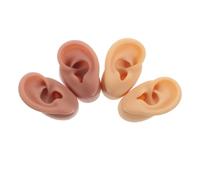 Didiseaon 2paio Orecchio in Silicone Espositore per Orecchini Finti Morbido Realistico per Pratica del Piercing e Dimostrazione di Gioielli
