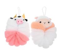 Didiseaon 2pezzi Animali Cartoni Esfolianti Per Bagno Palle Per Doccia Morbida e Resistente Per La Della e Relax