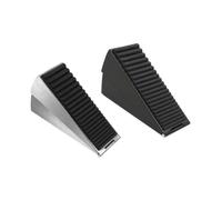 Didiseaon 2pezzi Fermaporta in Acciaio Resistente Altezza Cuneo in Gomma Antiscivolo per Porte Interne e Pesanti Fermaporta da Pavimento per Hotel e Residence