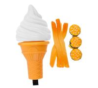 Didiseaon 2pezzi Forcina per Capelli a Forma di Hamburger Realistico Forcina per Capelli a Forma di Cono Gelato Divertenti e Carine per Aggiungere un Tocco Unico al Tuo Look