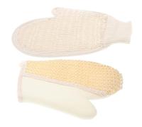 Didiseaon 2pezzi Guanti Scrub Naturali in Sisal Per Doccia Design Copertura Completa Esfoliazione Realizzati in Comoda Mistura Di Cotone e Lino Adatti Per Bagno e Spa Da Usare Bagnoschiuma o