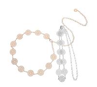 Didiseaon 2pezzi Per Da Donna Per Jeans Punk Per in Metallo Accessorio Per Pancia Per Del Vento Cintura Per Fianchi Catene Per Jeans Cintura Hippie