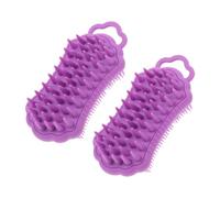 Didiseaon 2pezzi Pettine Per Shampoo Massaggiante Spazzola Per Capelluto in Silicone Per Doccia Rimuove Impurità e Crosta Lattea Massaggia Capelluto Pulisce Profondamente Adatto Per Uomo Don