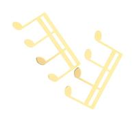 Didiseaon 2pezzi Porta Spartiti in Metallo Dorato Fermaglio Per Libro Per Pianoforte Supporto Per Fermagli Per Spartiti Musicali Gestione Delle Pagine Senza Sforzo