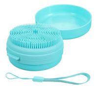 Didiseaon 2pezzi Spazzola Da Bagno Silicone Con Testa Massaggiante Scrubber Portatile Per Doccia Con Porta Sapone Per Esfoliazione e Relax Durante Bagno Lago