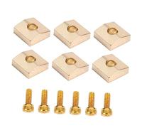 Didiseaon 2sets Blocchi Di Bloccaggio Del Dado Con Viti Per Ponte Tremolo Chitarra Elettrica Accessori Di Fissaggio Corde Per Chitarra Con Tappo e Fermagli Regolabili