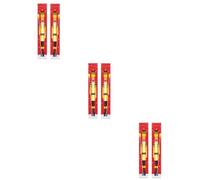 Didiseaon 3 Paia Banner Natalizio per Porta Soldato Schiaccianoci Rosso in | Decorazione Classica e Stilosa, Adatta per Festa di Natale e Giardino, Motivo Cartone