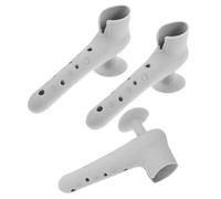 Didiseaon 3 Pezzi Copri Maniglia Porta in Silicone Grigio con Ventosa, Protezioni per Maniglie e Muro per Casa e Ufficio, Copertura Morbida Anticollisione per Ragazzo Ragazza, Facile