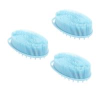 Didiseaon 3 Pezzi Spazzola Da Bagno in Silicone Per Bambini Spazzola Da Doccia Delicata Per Massaggio Quotidiano Del Corpo E Pulizia