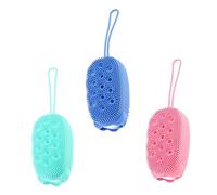 Didiseaon 3 Pezzi Spazzola Da Bagno Spazzola Da Bagno a Esfoliante Per La Pelle a A Doppia Faccia Massaggiatore Per La Pelle a Appesa a Da Bagno a