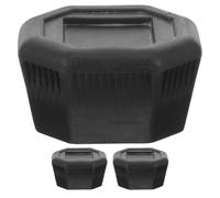 Didiseaon 3 Pezzi Tappo Terminale per Migliorare Comfort e Controllo per Racchetta da Tennis in Plastica Nera, Protezione Resistente Facile da Installare per Manico